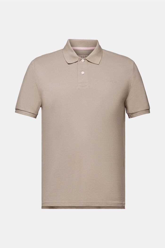Piqué Polo Shirt, LIGHT TAUPE, detail image number 6