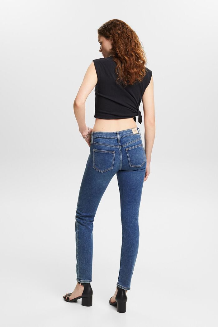 Slim fit stretch jeans, BLUE MEDIUM WASHED, detail image number 2