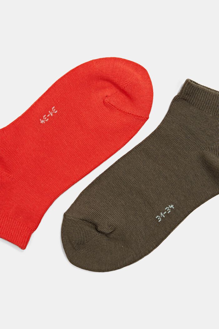 ESPRIT - Pack of 5 pairs of plain-coloured socks, in an organic cotton blend  at our online shop