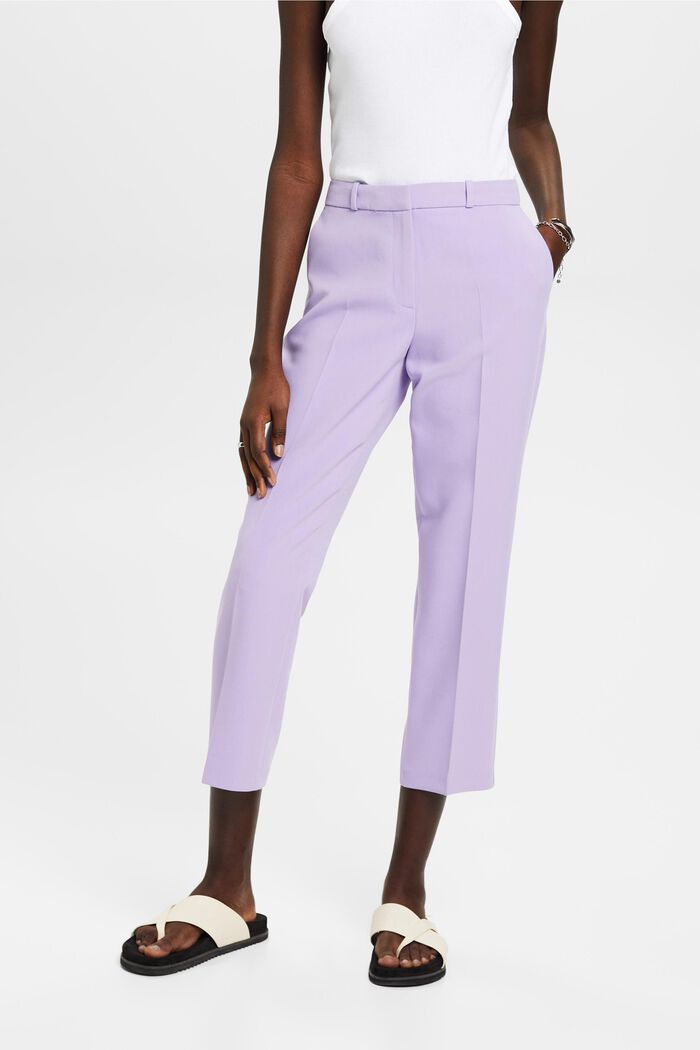 Cropped business trousers, LAVENDER, detail image number 0