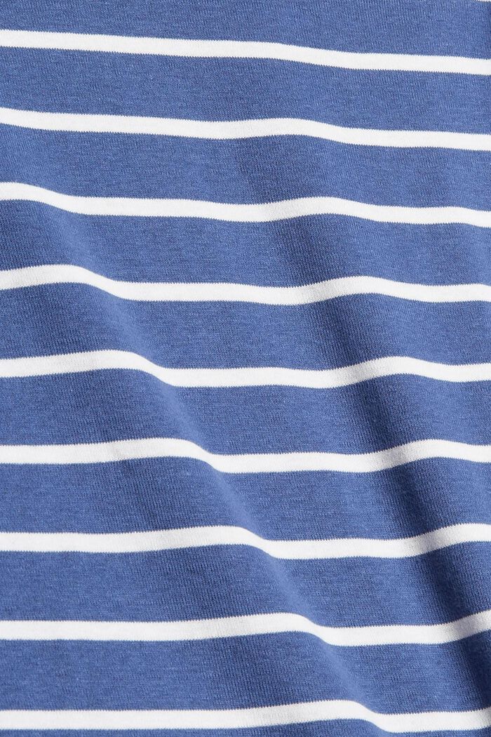 Striped long sleeve top, organic cotton, BLUE LAVENDER, detail image number 1