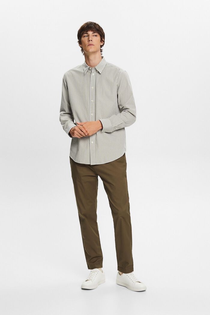 ESPRIT - Vichy button-down shirt, 100% cotton at our online shop
