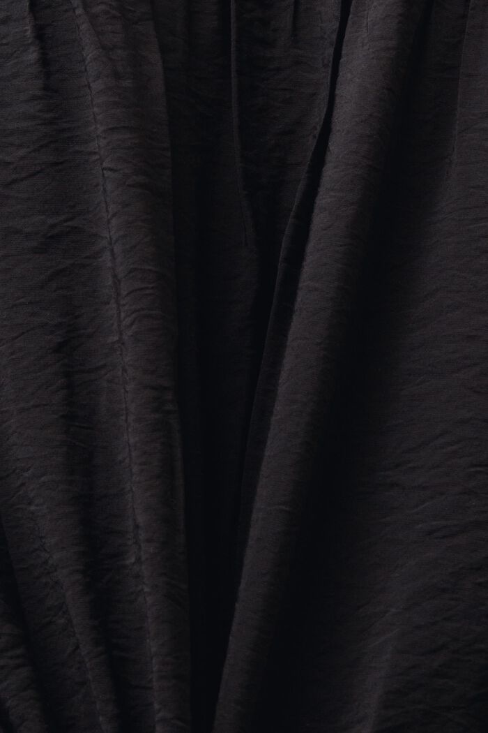 Crinkled Wrap Mini Dress, BLACK, detail image number 4