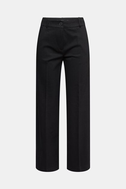SPORTY PUNTO Mix & Match straight leg trousers, BLACK, overview
