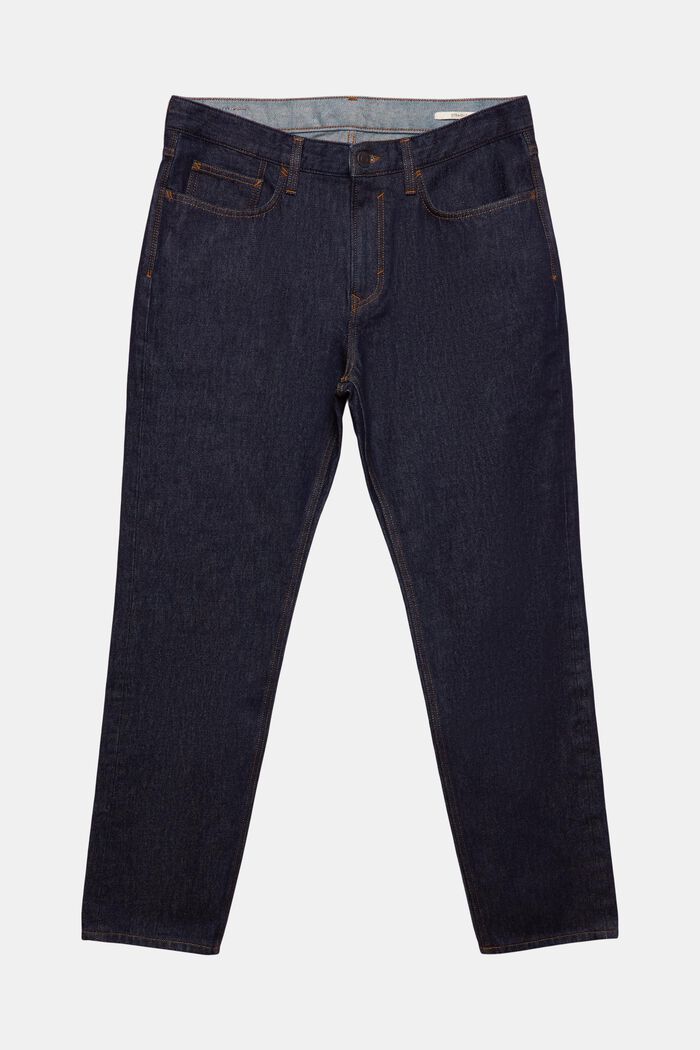 Mid-Rise Straight Jeans, BLUE RINSE, detail image number 7