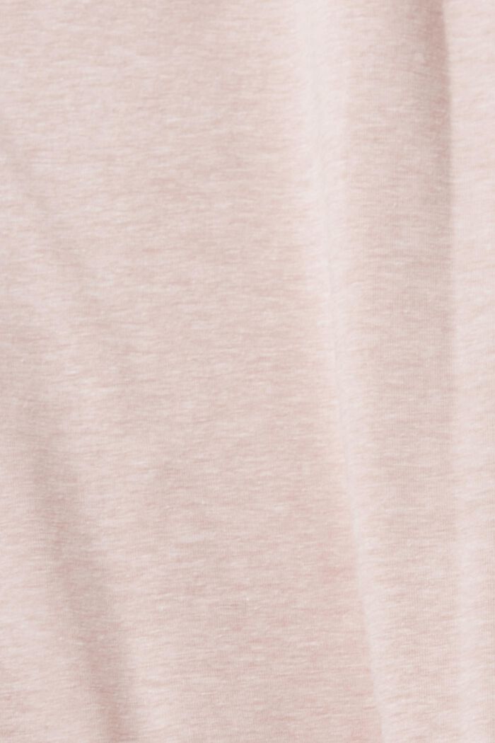 T-shirt with a breast pocket in blended cotton, OLD PINK, detail image number 5