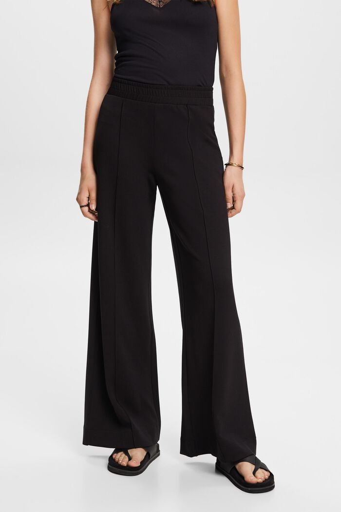 ESPRIT - Wide-Leg Jersey Pants at our online shop