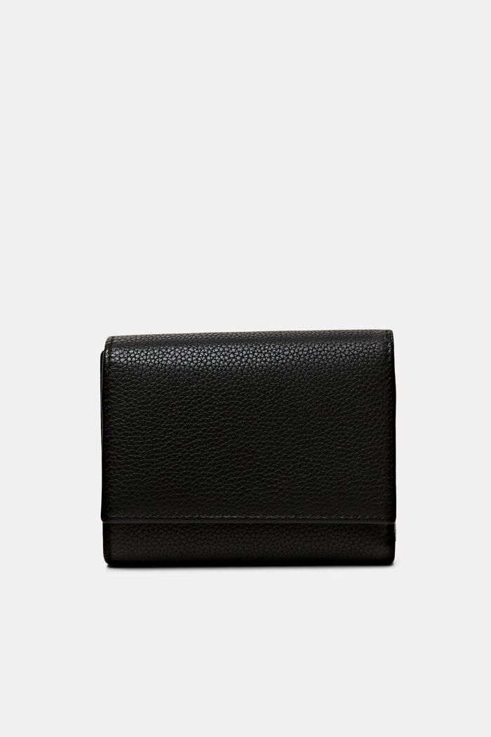 Leather purse, BLACK, detail image number 0