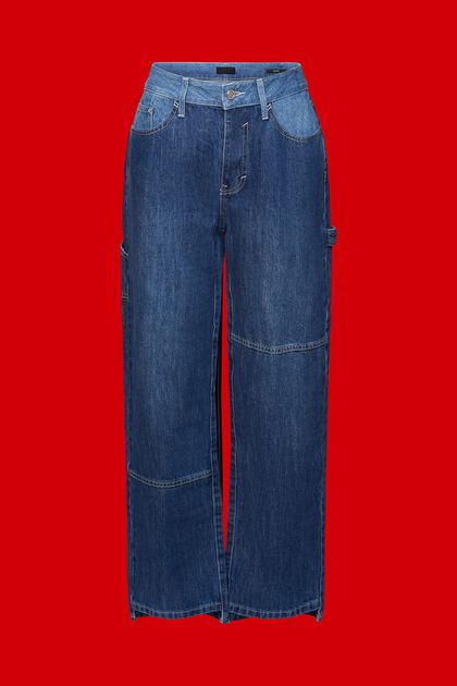 90s Asymmetric Wide-Leg Jeans