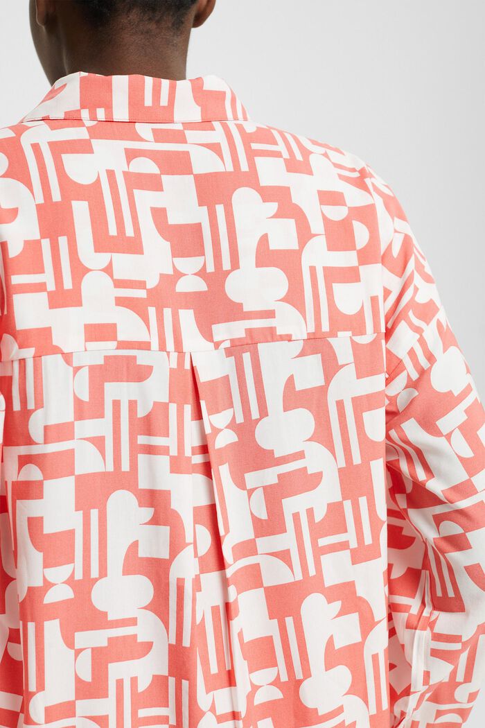 LENZING™ ECOVERO™ viscose printed pyjamas, CORAL, detail image number 4