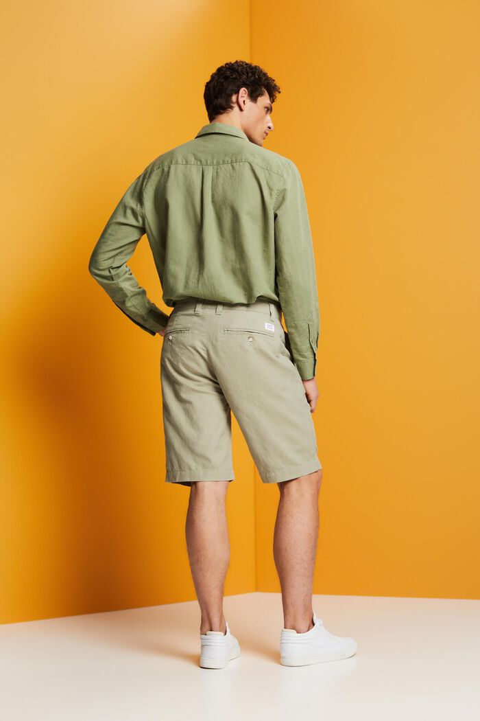 Chino-style shorts, LIGHT GREEN, detail image number 3