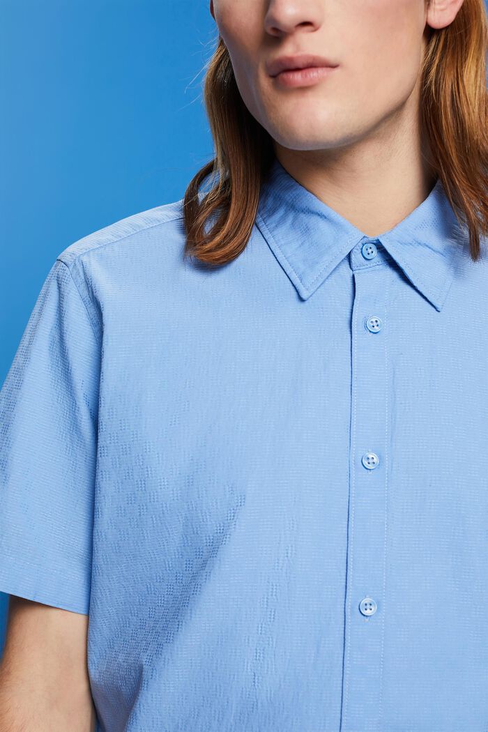 Textured slim fit shirt, LIGHT BLUE, detail image number 2