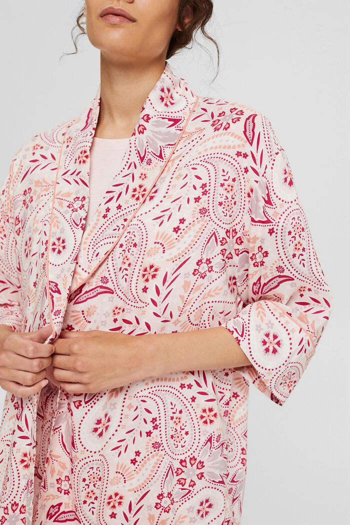 Kimono made of LENZING™ ECOVERO™, LIGHT PINK, detail image number 3