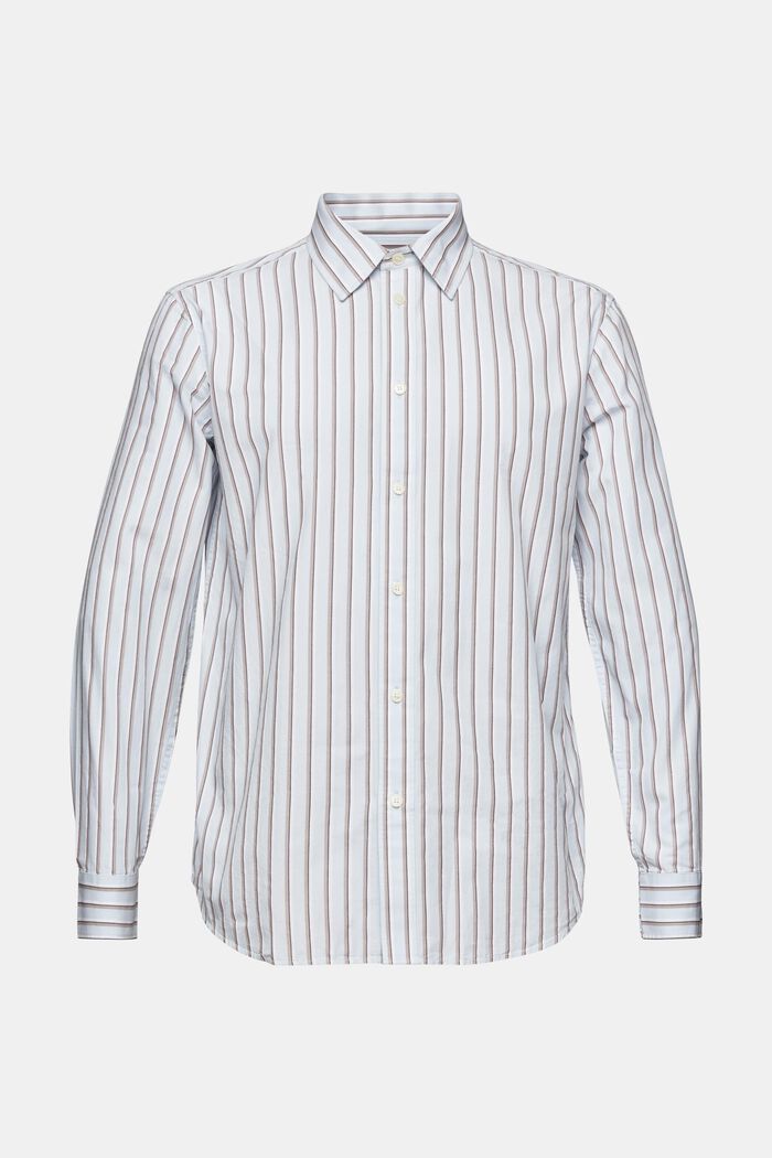 Striped Cotton Shirt, LIGHT BLUE, detail image number 6
