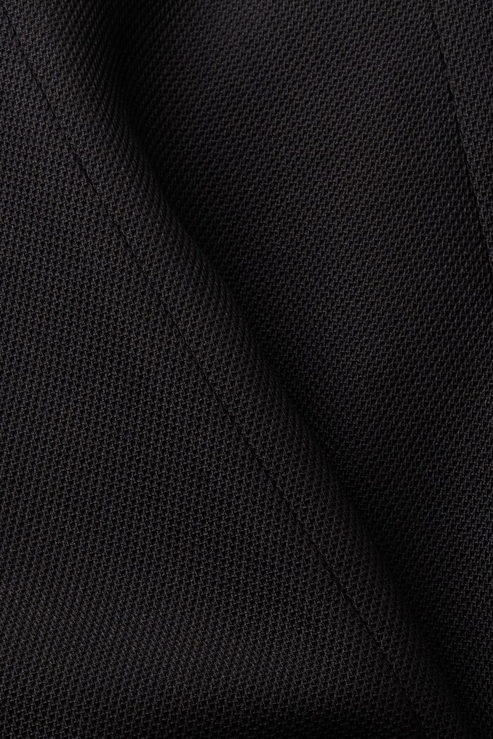Inverted lapel collar coat, BLACK, detail image number 5