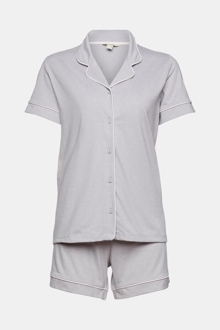 Jersey pyjamas made with cotton, LIGHT BLUE LAVENDER, detail image number 5