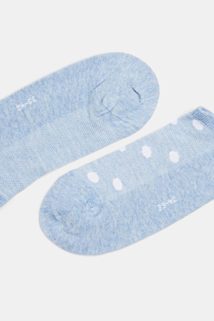 2-pack of trainer socks with mesh, organic cotton, JEANS, detail image number 1
