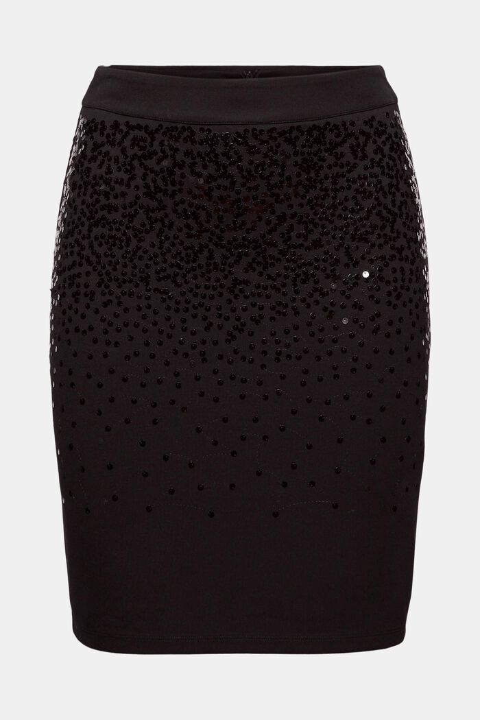 Recycled: mini skirt with sequins