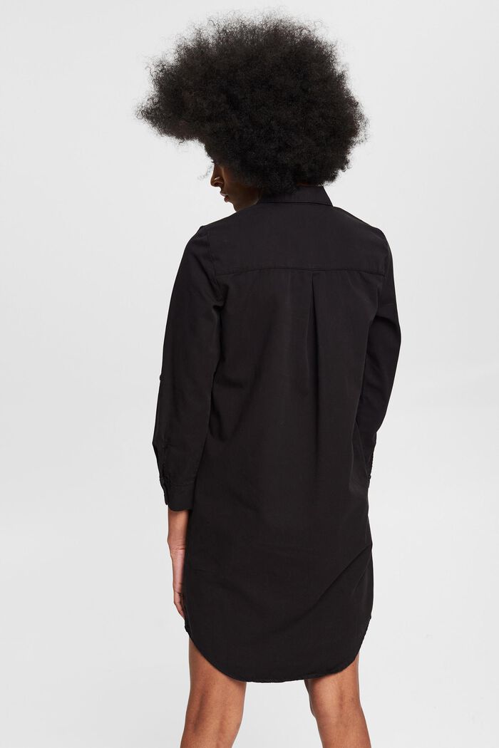 Canvas dress made of 100% pima cotton, BLACK, detail image number 3