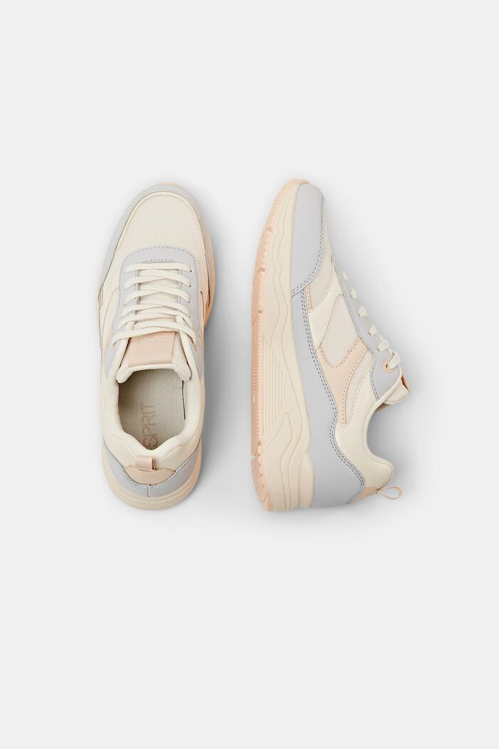 Faux Leather Sneakers, PASTEL PINK, detail image number 5