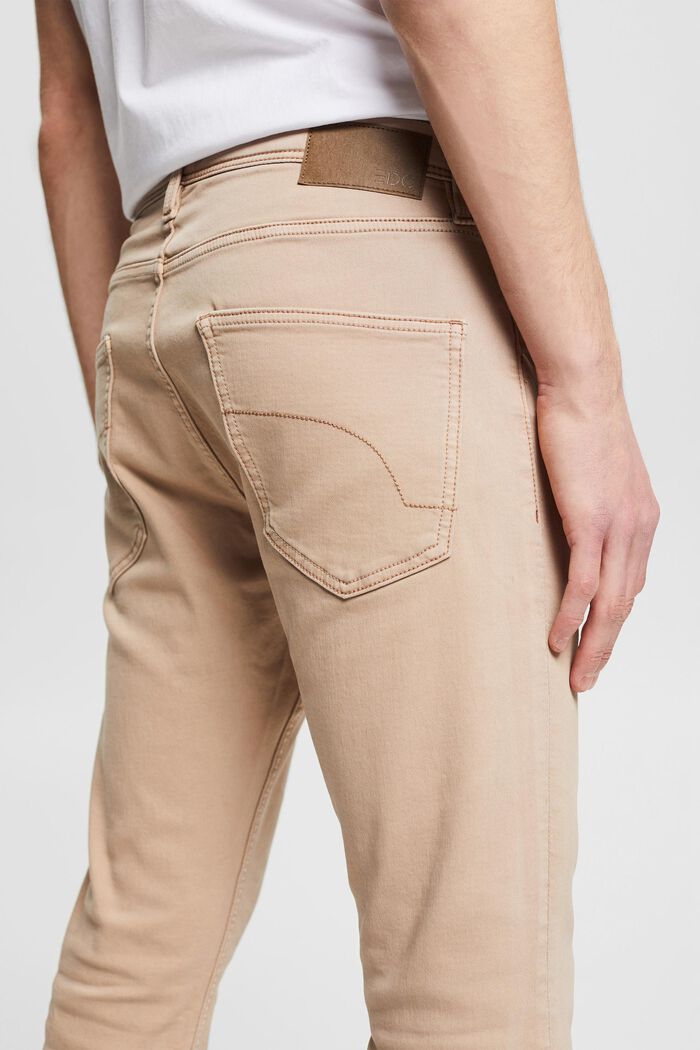 Stretch jeans in blended cotton, LIGHT BEIGE, detail image number 5