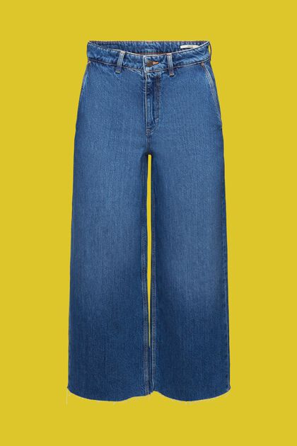 High-rise culotte jeans