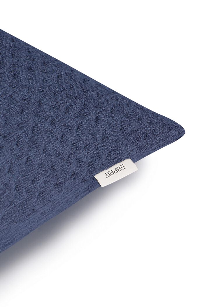 Woven decorative cushion cover, NAVY, detail image number 1