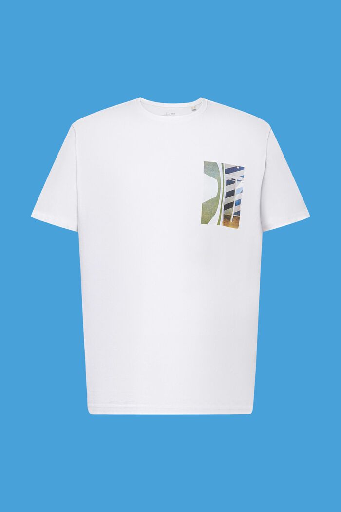Crewneck t-shirt, 100% cotton, WHITE, detail image number 6
