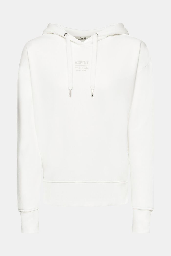 Hoodie with zip sides, OFF WHITE, detail image number 7