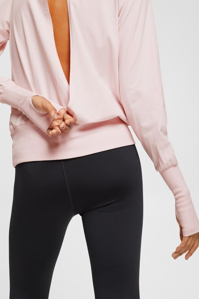 Long sleeve top with thumb holes, LIGHT PINK, detail image number 4