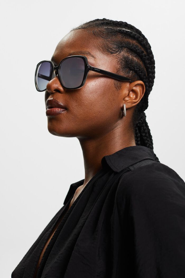 Statement sunglasses with large lenses, BLACK, detail image number 6