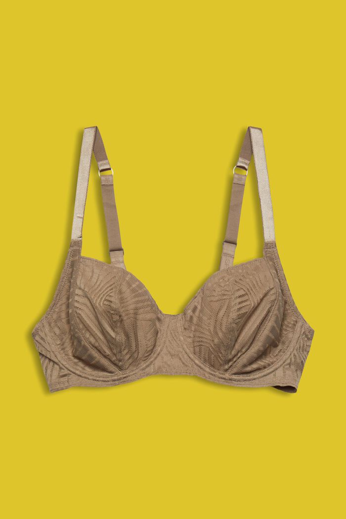 ESPRIT - Underwired, unpadded lace bra at our online shop