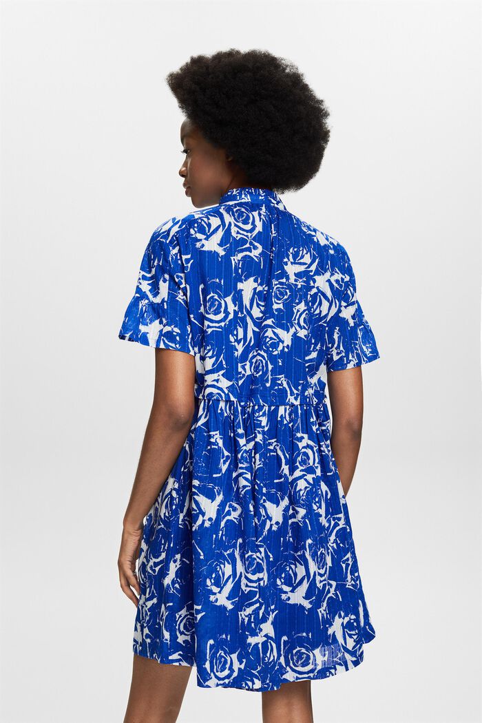 A-lined Printed Mini Dress, BRIGHT BLUE, detail image number 2