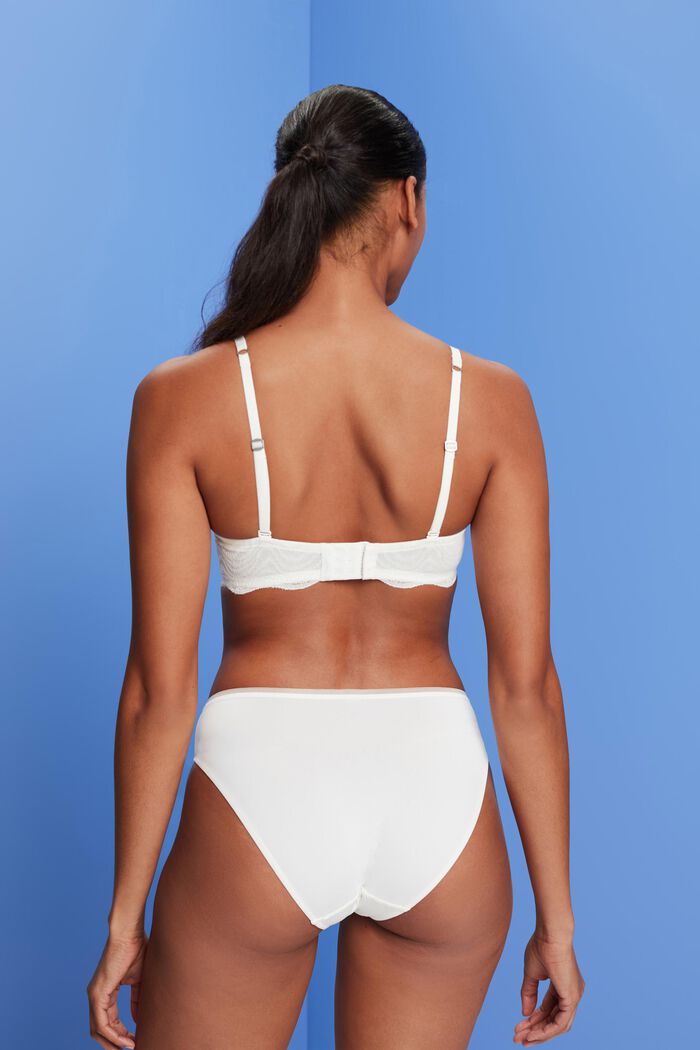 Padded underwire bra with detachable straps, OFF WHITE, detail image number 2