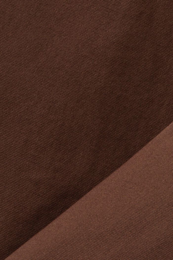 Chino trousers, stretch cotton, DARK BROWN, detail image number 6