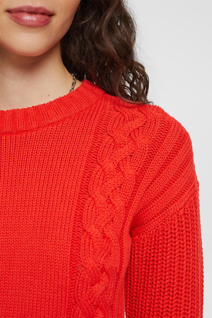 Knitted jumper, RED, detail image number 0