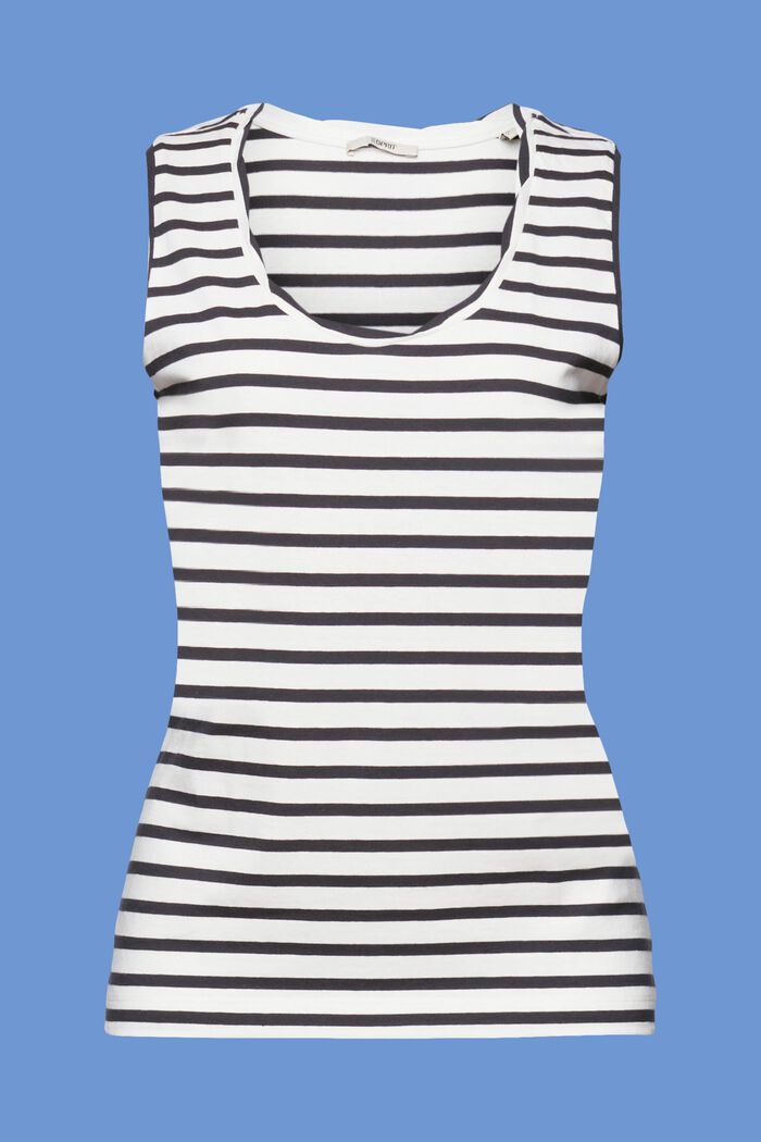 Striped tank top, ANTHRACITE, detail image number 5