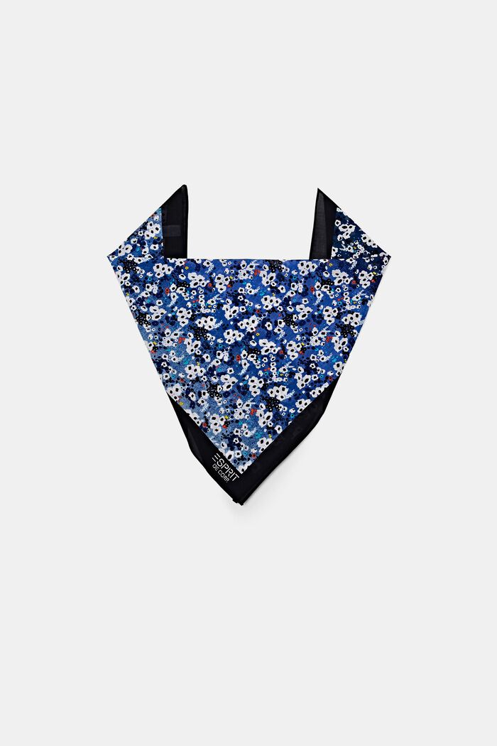 Pure cotton bandana with print, NEW BLUE, detail image number 0