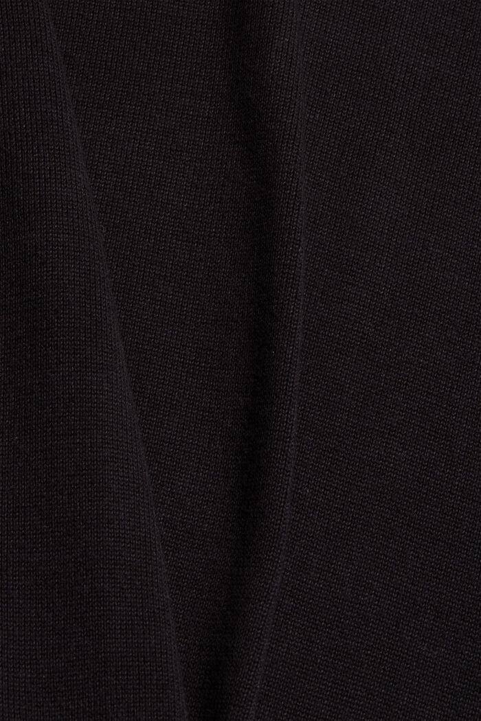 Basic jumper made of 100% Pima cotton, BLACK, detail image number 4