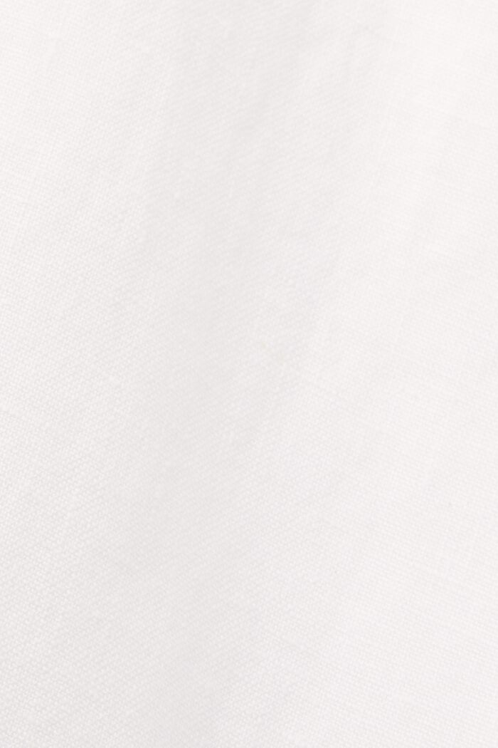 Mini shirt dress, 100% linen, WHITE, detail image number 5