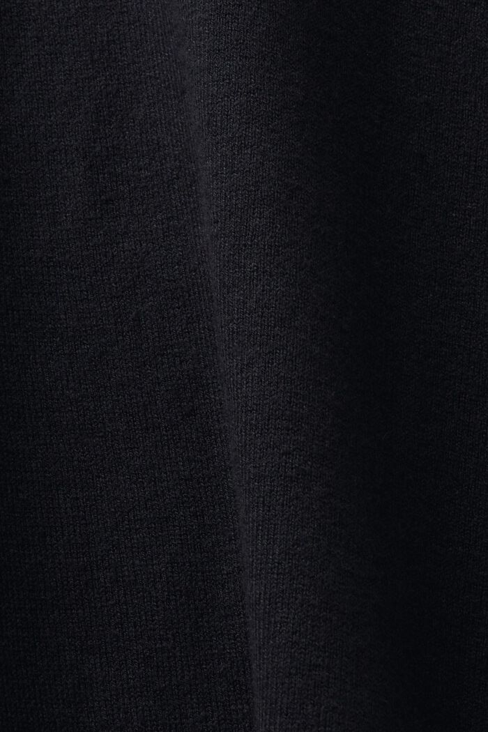 Mock Neck Sweater, BLACK, detail image number 3