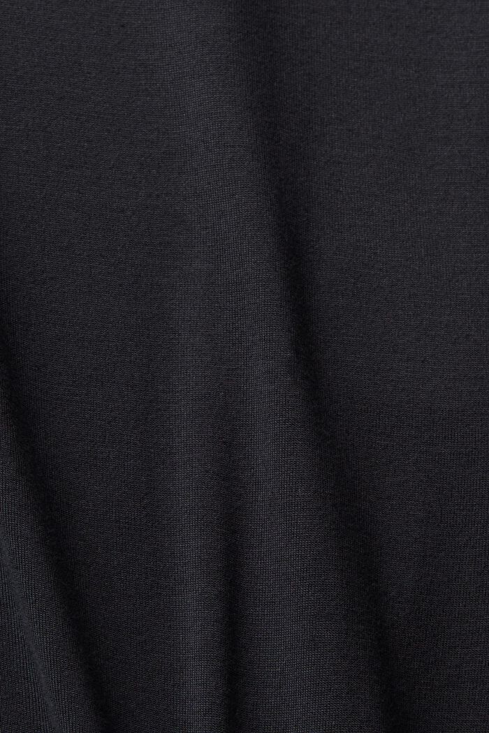T-shirt with sequins, LENZING™ ECOVERO™, BLACK, detail image number 1