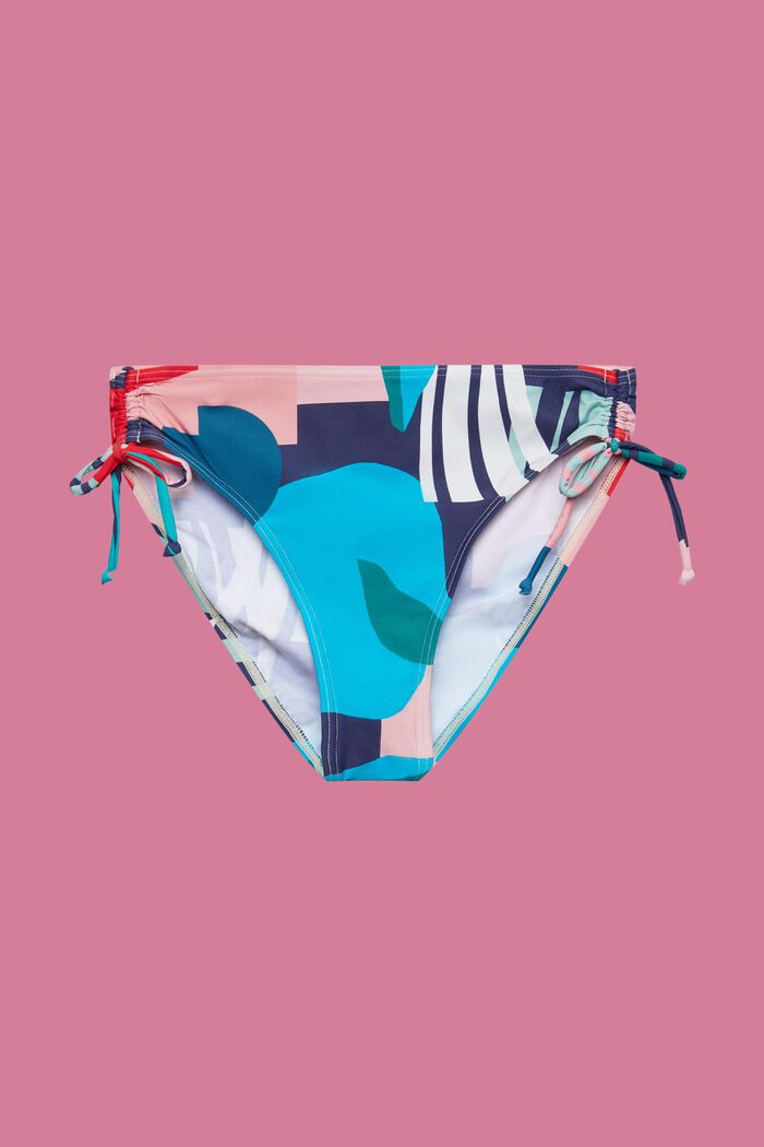 Bikini bottoms with multi-coloured print, INK, detail image number 4