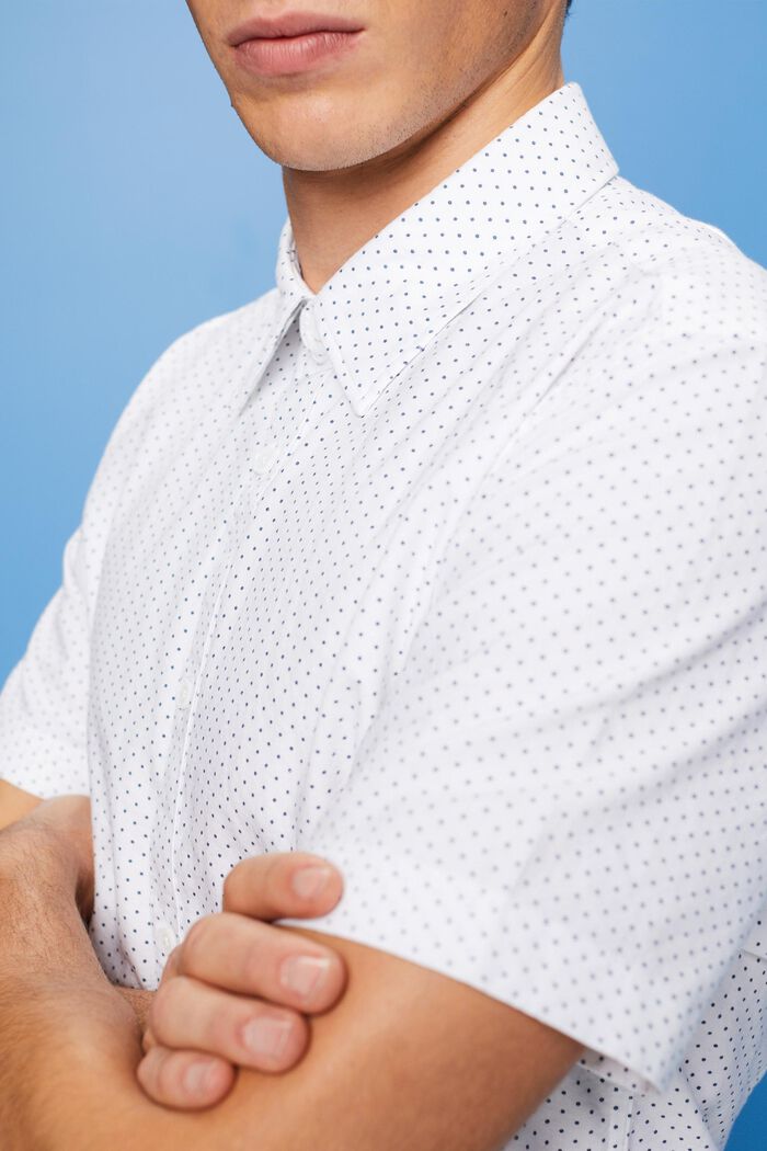 Printed Button Down Shirt, WHITE, detail image number 2
