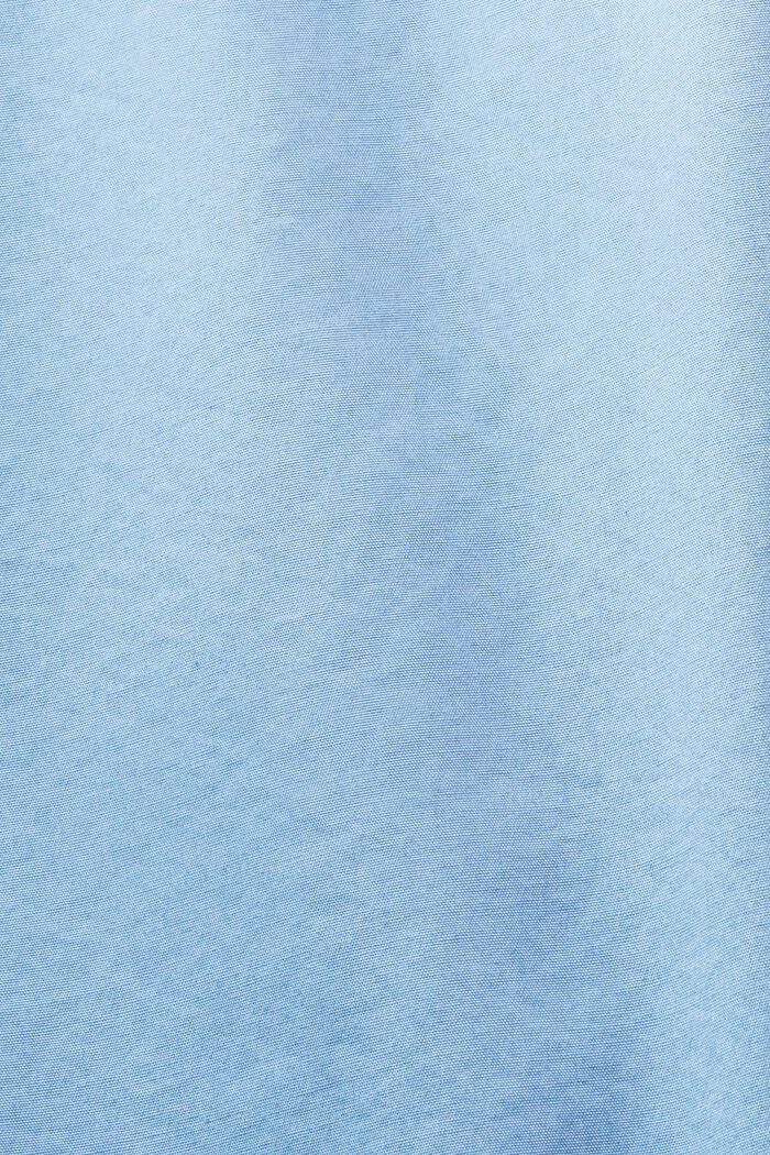 Poplin button-down shirt, 100% cotton, LIGHT BLUE, detail image number 6