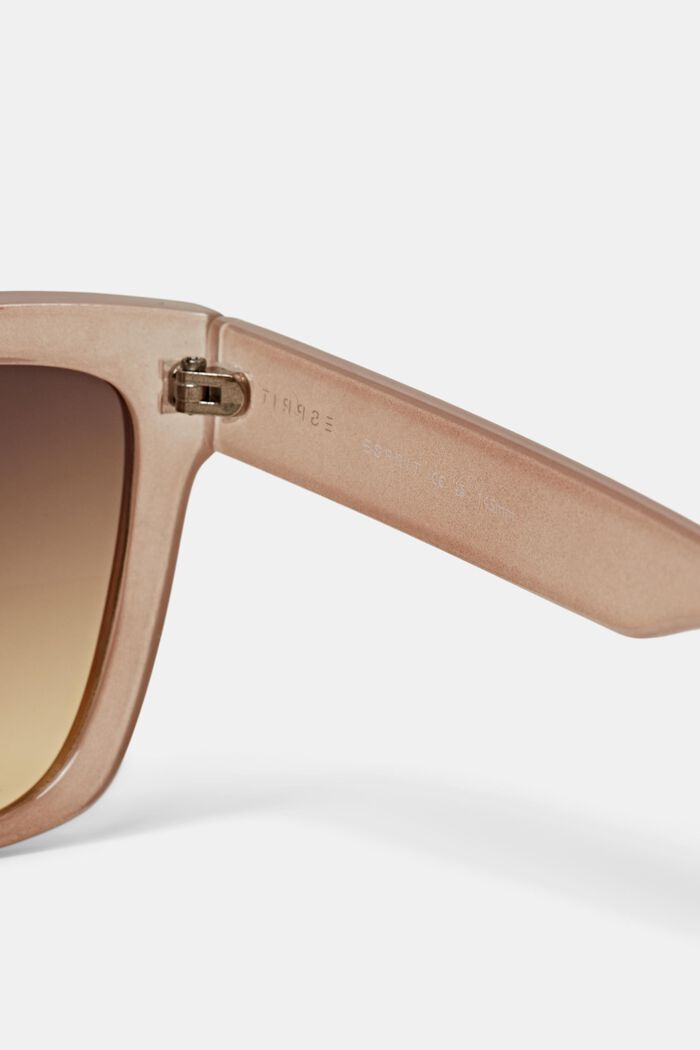 Bulky frame sunglasses, BEIGE, detail image number 3