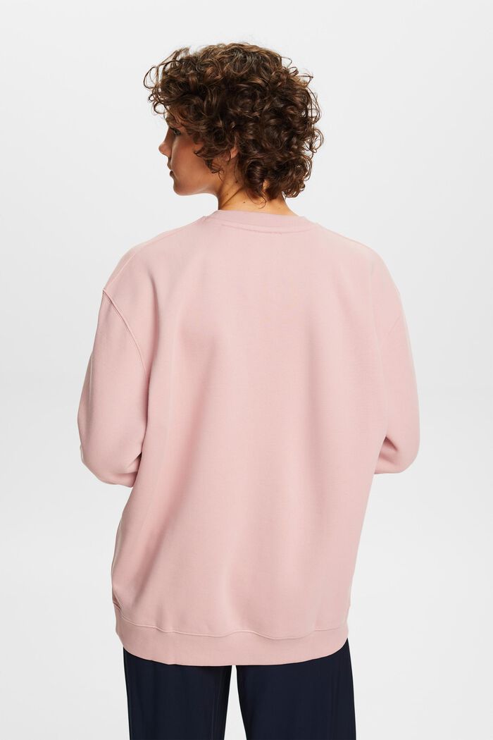 Cotton Blend Pullover Sweatshirt, OLD PINK, detail image number 3