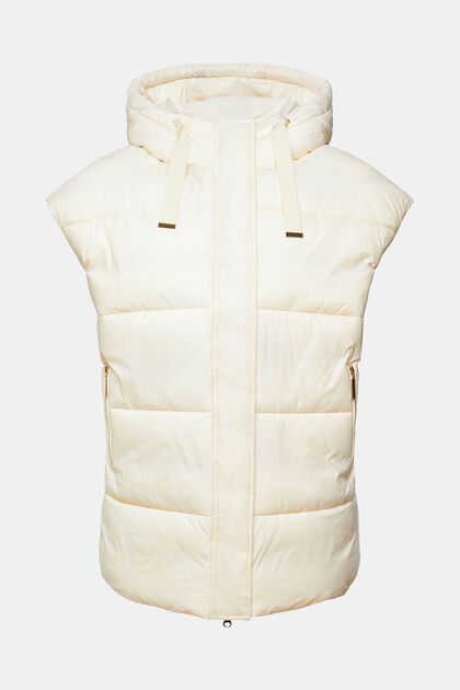 Oversized quilted vest, ICE, overview