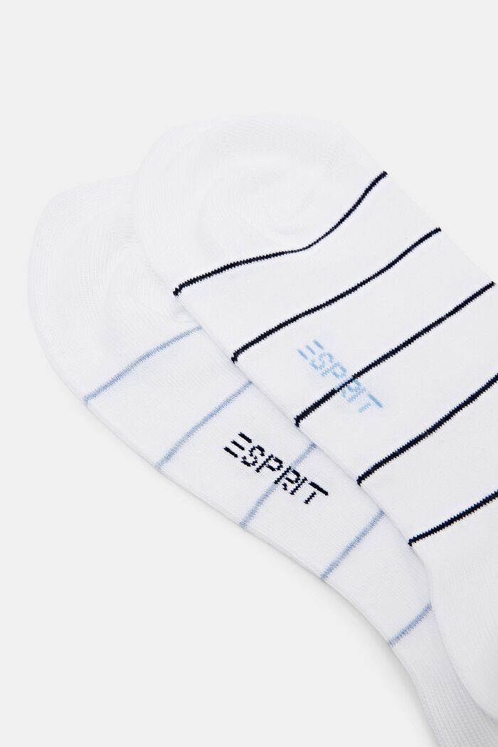 2-Pack Striped Chunky Knit Socks, WHITE, detail image number 2