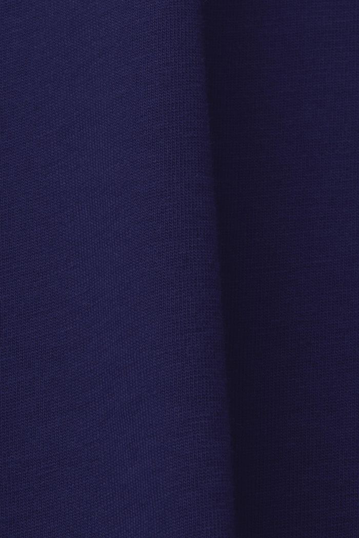 Crewneck t-shirt with print, 100% cotton, DARK BLUE, detail image number 5